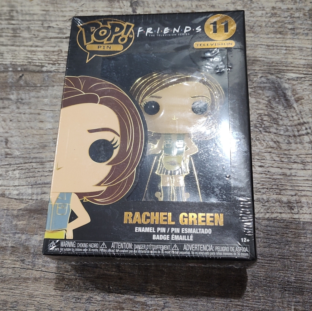 Funko Large Enamel Pop! Pin - Friends - Rachel Green - 11 - new in box